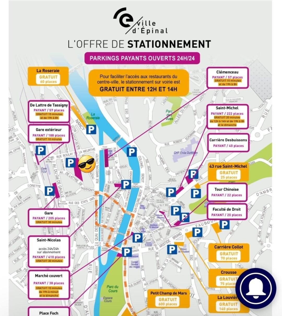 Spacieux T3 Lumineux Avec Balneo A 5Min De La Gare Épinal Zewnętrze zdjęcie